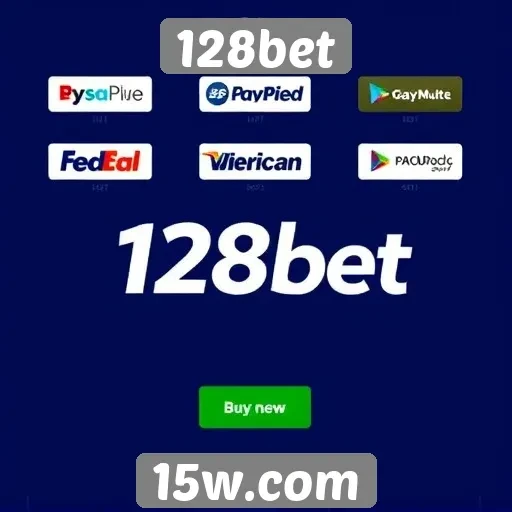 Opções de pagamento disponíveis no 128bet